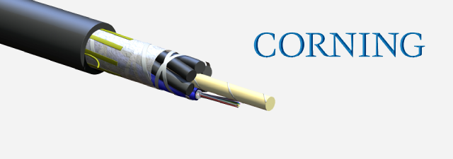کابل فیبر نوری 48 کر هوایی لوز تیوب ژله ای OS2 SOLO® ADSS Short-Span - Corning