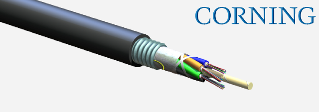  144 F, 62.5 µm multimode (OM1) Gel-Filled, Single-Jacket, Single-Armored Cable - Corning 