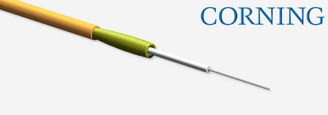 Single-Fiber Tight-Buffered Fiber Optic Cable, Plenum - Corning
