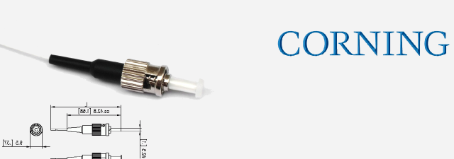 Fiber Optic Pigtail ST® Compatible, TBII Cable, Riser, 2.9 mm, 62.5 µm multimode (OM1), 5 m