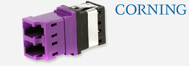 FO Adapter, LC Duplex, Keyed/Non Keyed,(OM4+/OM4/OM3/​OM2/OM1/OS2), violet