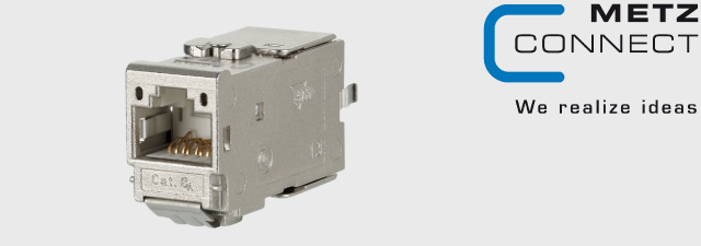 ماژول شبکه C6Amodul 180° jack متز کانکت