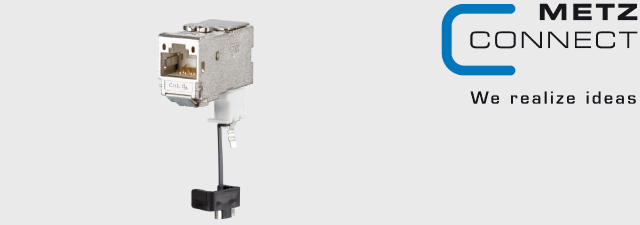 جک ماژول شبکه C6Amodul 270° jack متز کانکت