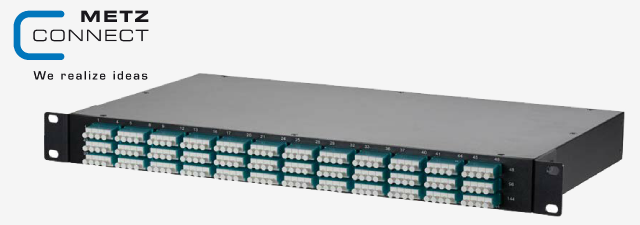OpDAT patch panel LC-Q MPO OM3 - METZ Connect 