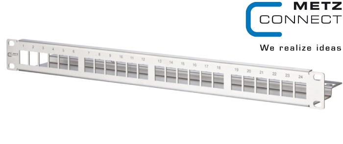 19 inch 1RU 24 ports stainless steel